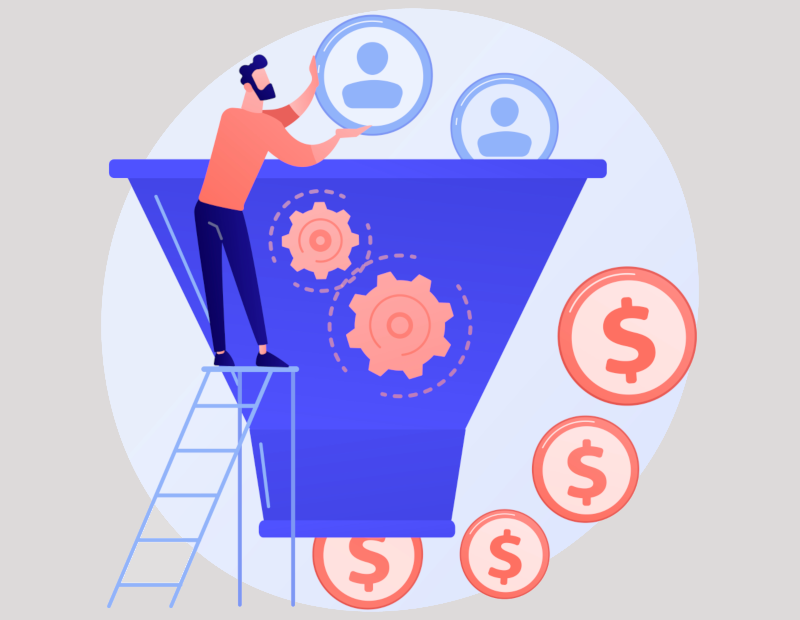 Funil de vendas para produtos digitais